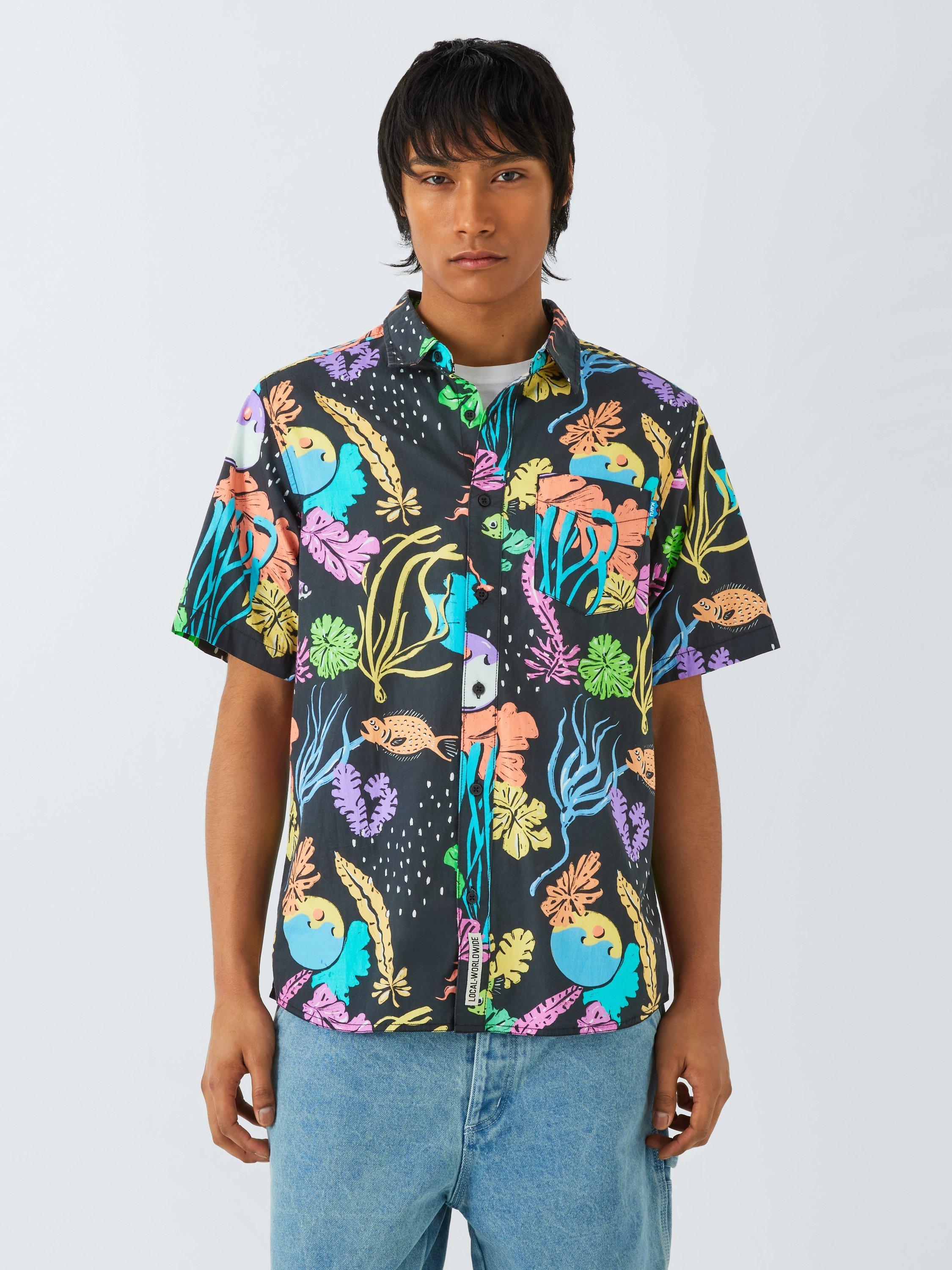 KAVU Festaruski Organic Cotton Regular Fit Print Shirt