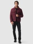 Rodd & Gunn Park Island Virgin Wool Blend Trucker Jacket, Burgundy