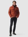 Rodd & Gunn Park Island Wool Blend Trucker Jacket, Tangerine