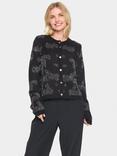 Saint Tropez Halima Sparkle Knit Cardigan, Black