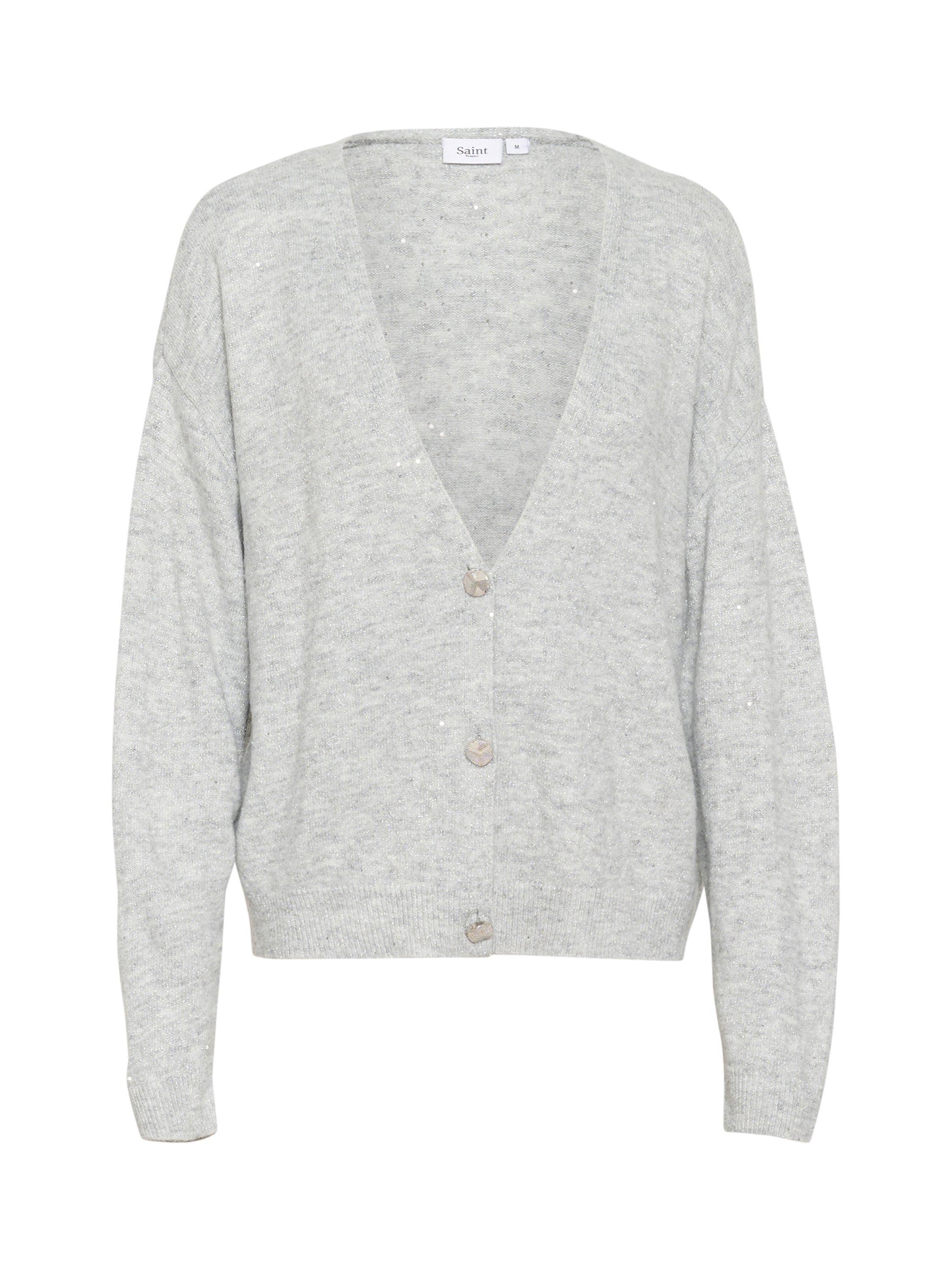 Saint Tropez Haya Sparkle Cardigan, Grey