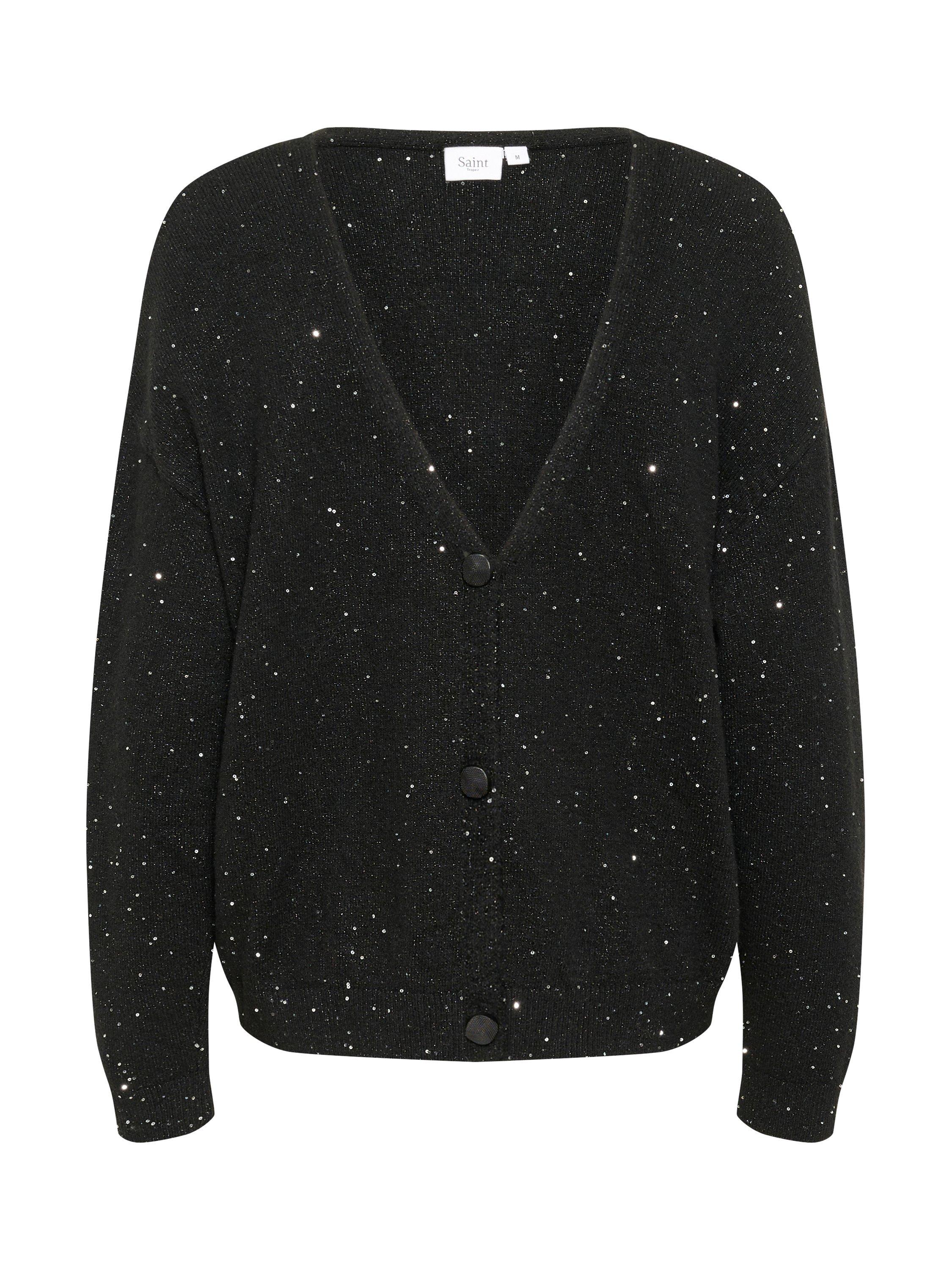 Saint Tropez Haya Sparkle Cardigan, Black