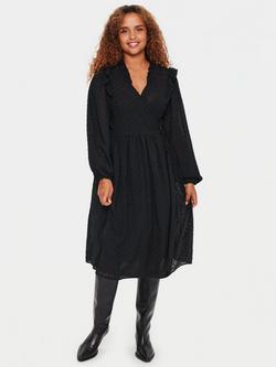 Saint Tropez Bianka Sparkle Spot Dress, Black, Black