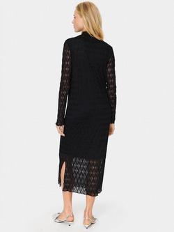 Saint Tropez Hattie Geometric Sheer Midi Bodycon Dress - view 2, Black