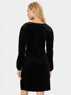 Saint Tropez Heba Velvet Ruched Mini Dress - view 2, Black