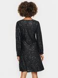 Saint Tropez Hinna Sequin Cocktail Dress, Black