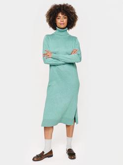Saint Tropez Mila Roll Neck Midi Jumper Dress, Blue Surf Melange