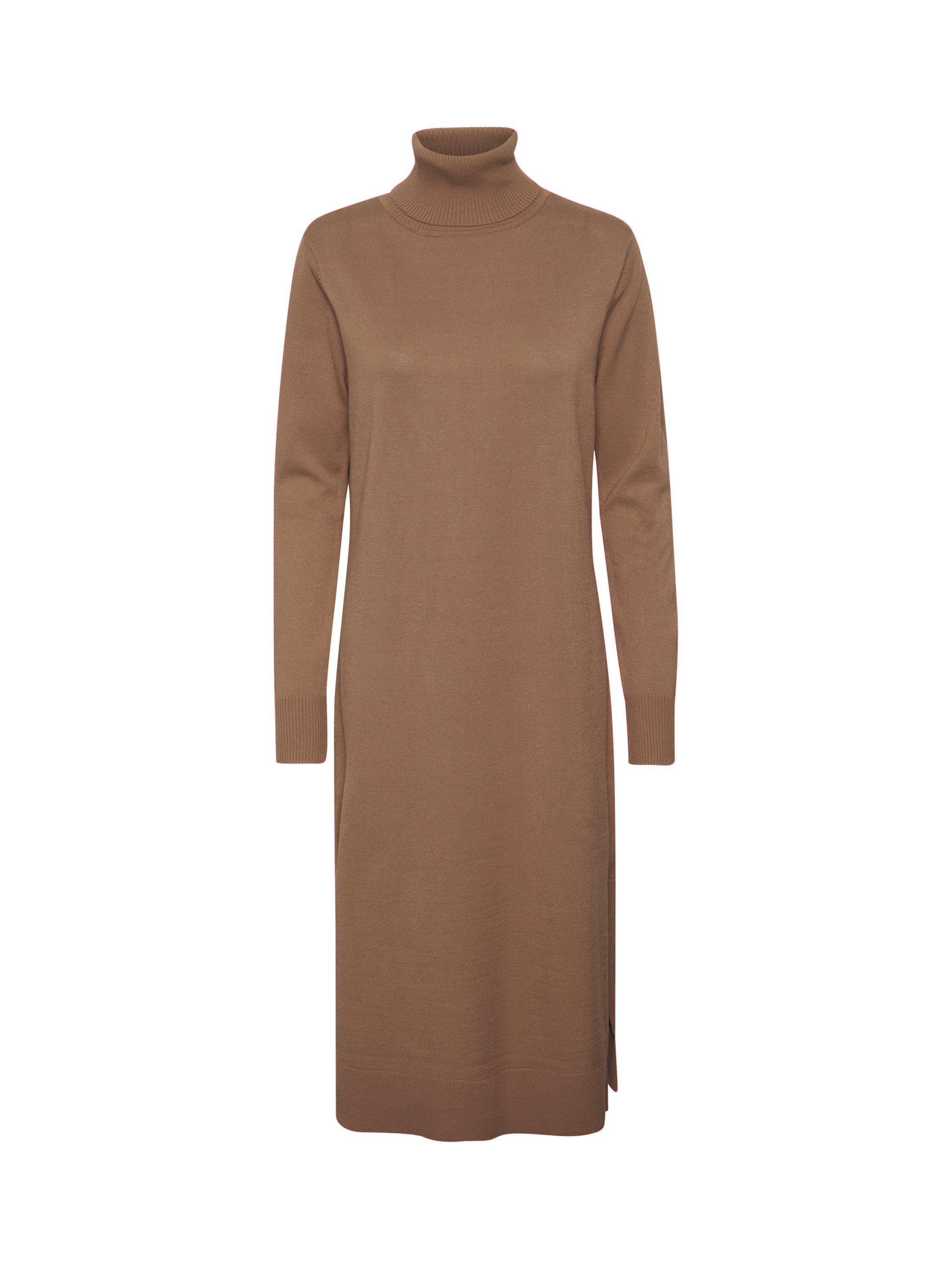 Product image 4 of 5, which shows Saint Tropez Mila Roll Neck Jumper Midi Dress, Shitake Melange, S