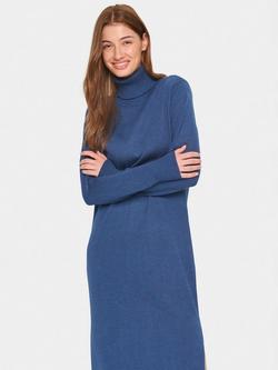 Saint Tropez Mila Roll Neck Midi Jumper Dress - view 2, Titan Melange