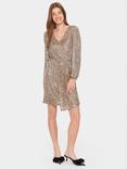 Saint Tropez Xenira Sequin Cocktail Mini Dress, Asti