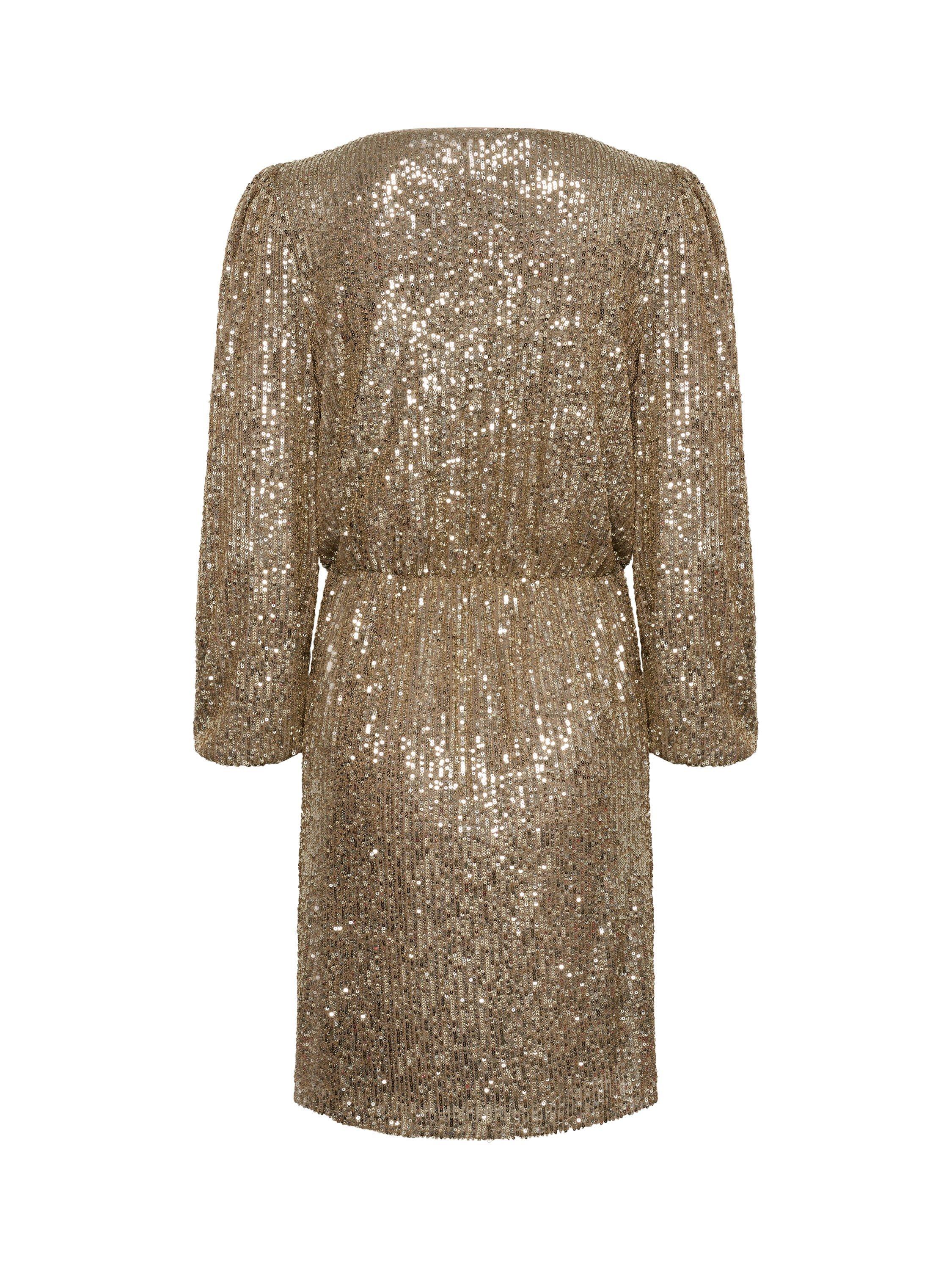 Product image 6 of 6, which shows Saint Tropez Xenira Sequin Cocktail Mini Dress, Asti, XS