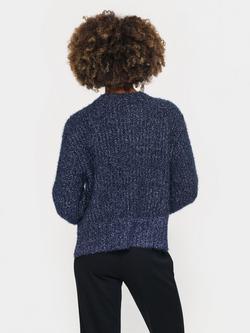 Saint Tropez Halfa Chunky Glitter Jumper - view 2, Night Sky