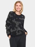 Saint Tropez Halima Metallic Jumper, Black