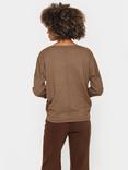 Saint Tropez Mila Batwing Jumper, Shitake Melange