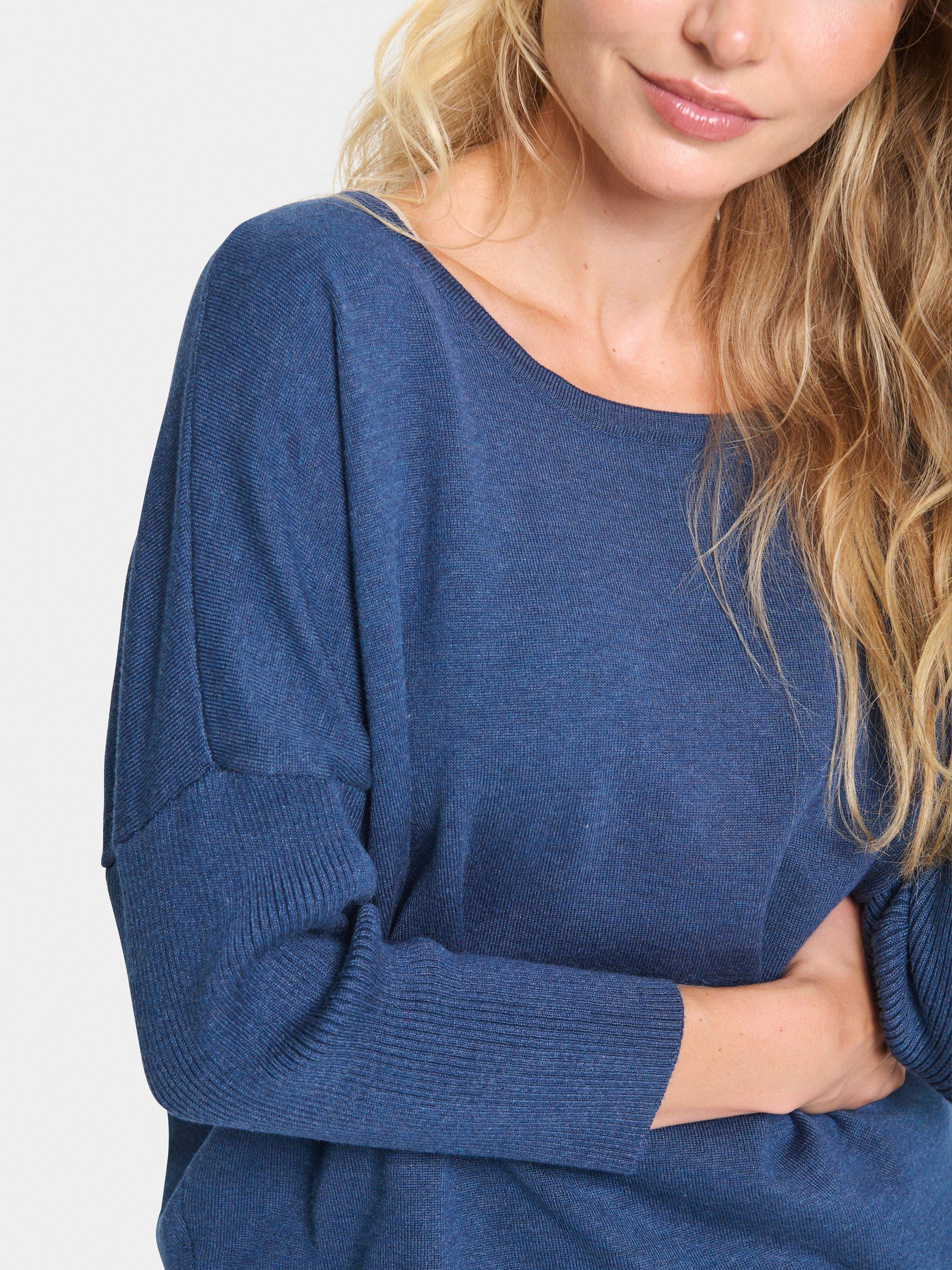 Product image 4 of 6, which shows Saint Tropez Mila 3/4 Sleeve Jumper, Titan Melange, M
