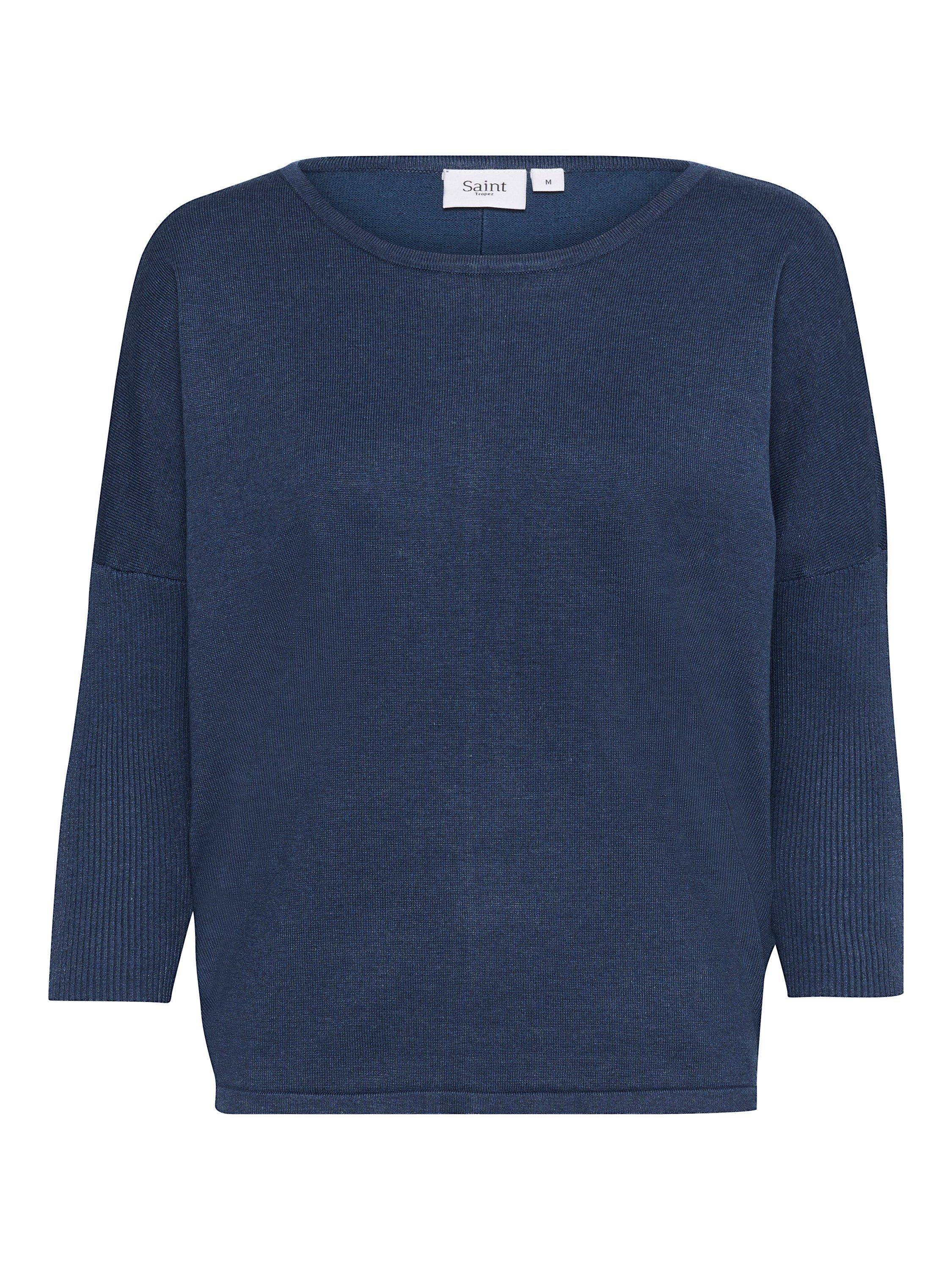 Product image 5 of 6, which shows Saint Tropez Mila 3/4 Sleeve Jumper, Titan Melange, M