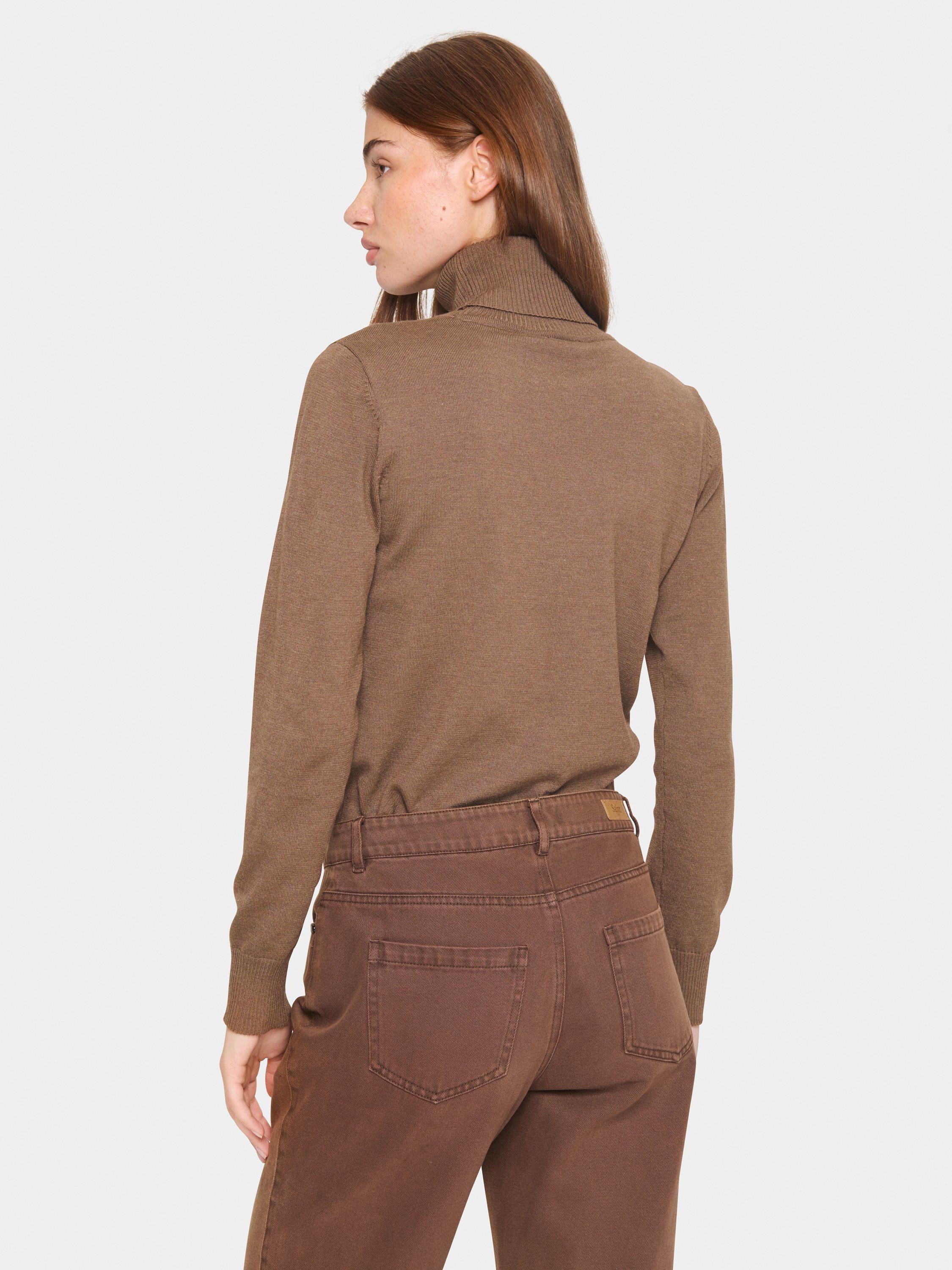 Product image 2 of 5, which shows Saint Tropez Mila Jumper, Shitake Melange, M