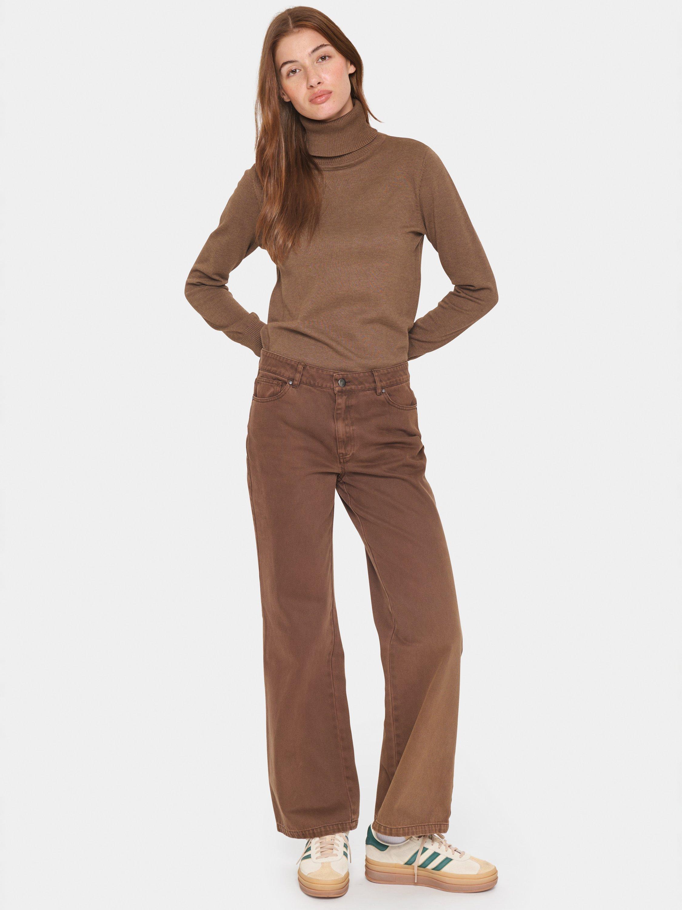 Product image 3 of 5, which shows Saint Tropez Mila Jumper, Shitake Melange, M