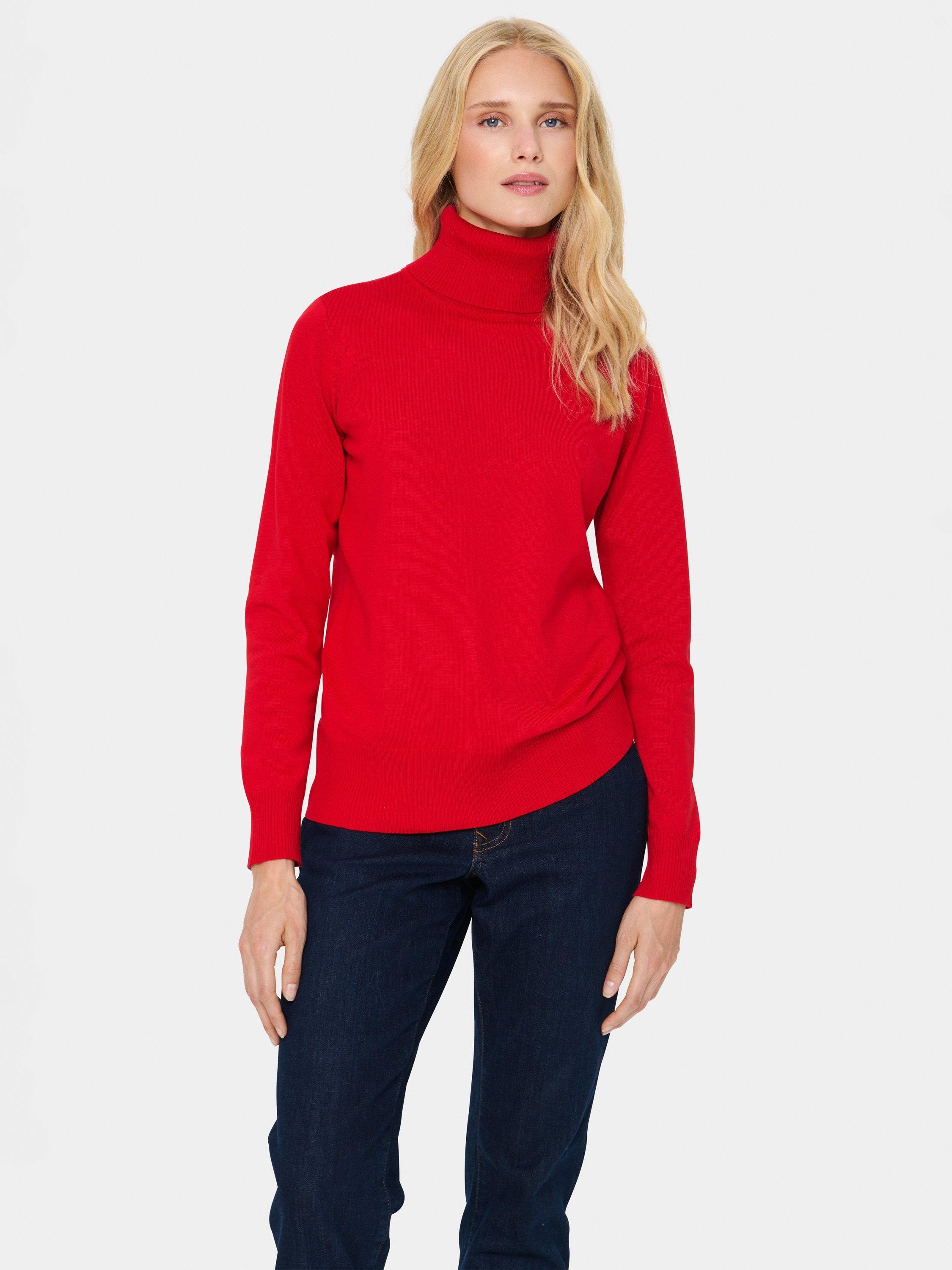 Product image 1 of 5, which shows Saint Tropez Mila Jumper, Racing Red, XS