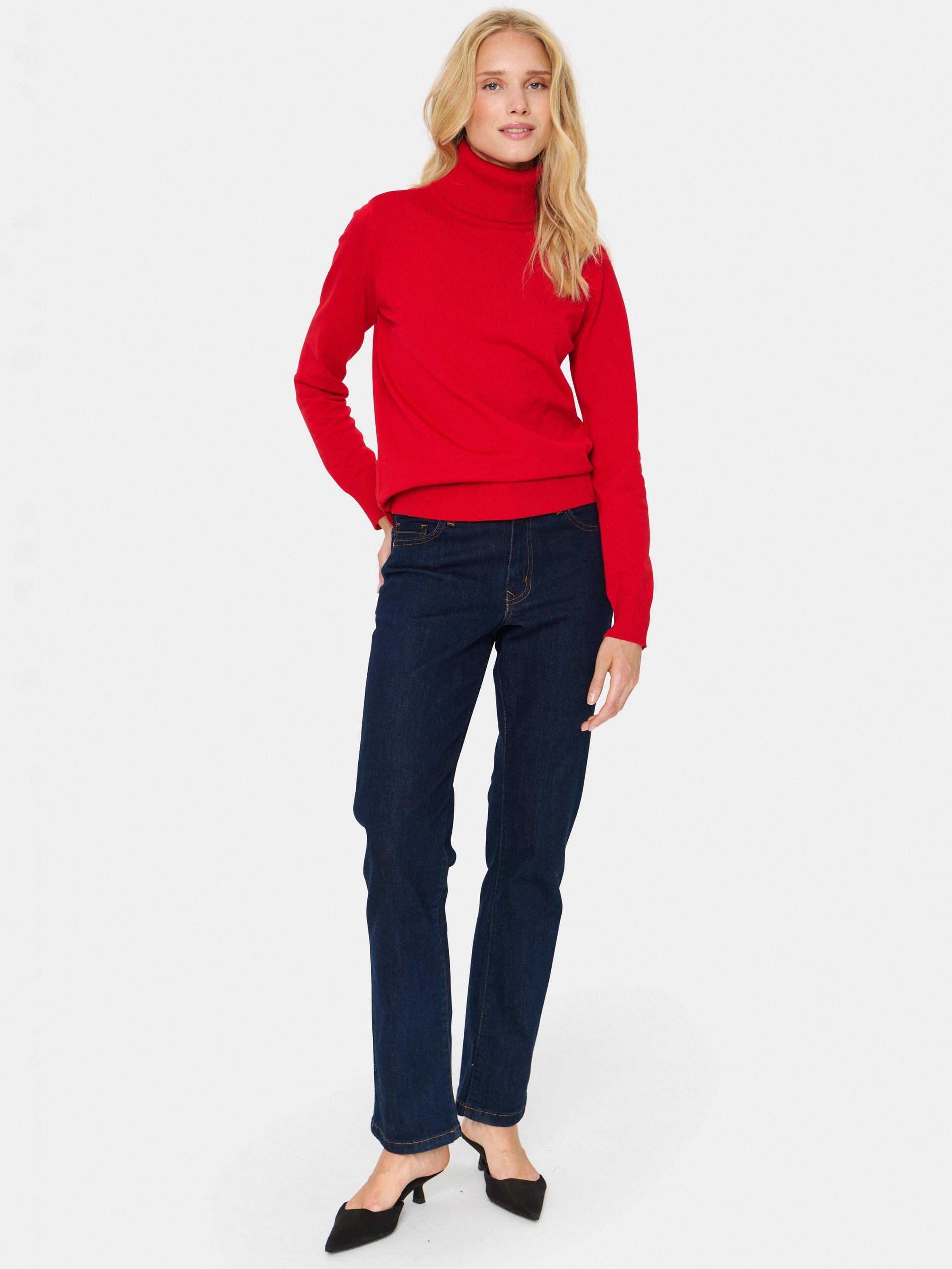 Product image 3 of 5, which shows Saint Tropez Mila Jumper, Racing Red, XS