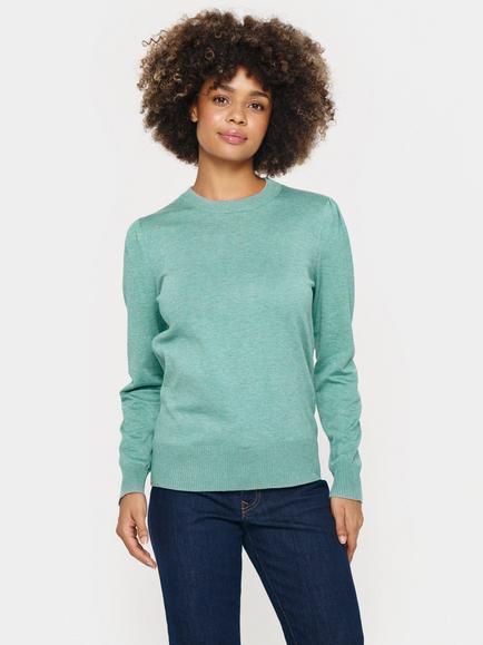 Saint Tropez Mila Long Sleeve Jumper, Blue Surf, Blue Surf