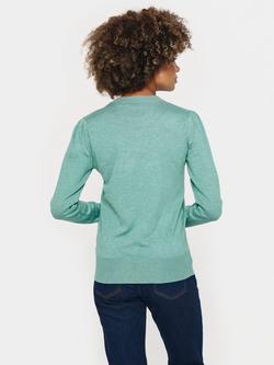 Saint Tropez Mila Long Sleeve Jumper, Blue Surf - view 2, Blue Surf