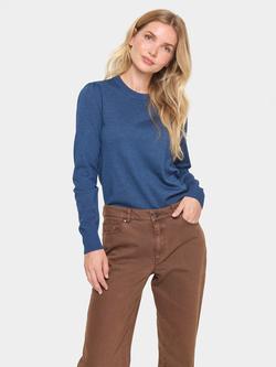 Saint Tropez Mila Long Sleeve Jumper, Titan Blue, Titan Blue