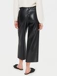 Saint Tropez Dowie Faux Leather Elasticated Waist Culottes, Black