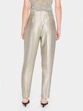 Saint Tropez Halia Metallic Tapered Trousers, Feather Gray