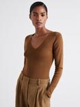 Reiss Atelier Maeve Knitted Silk Rich Top