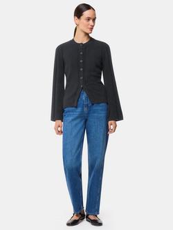 Whistles Wide Sleeve Detail Cardigan, Black, Black