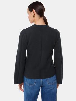 Whistles Wide Sleeve Detail Cardigan, Black - view 2, Black