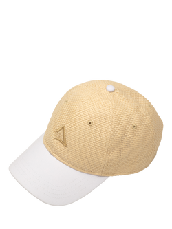 Hay Life Straw Baseball Cap, Sand/White, Sand/White