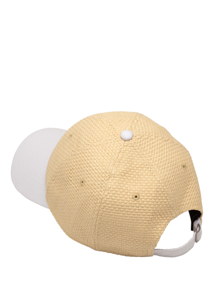 Hay Life Straw Baseball Cap, Sand/White - view 2, Sand/White