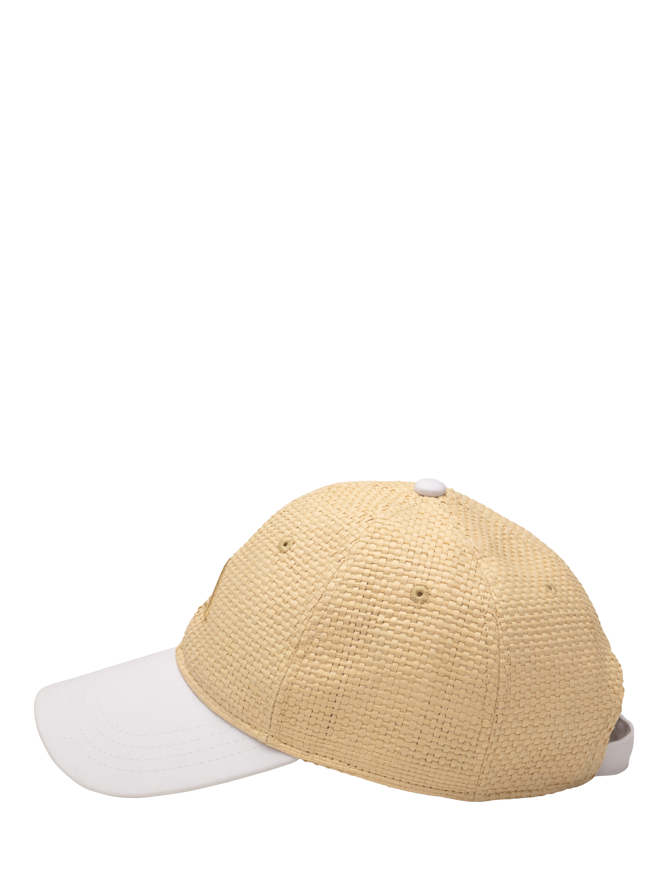 Hay Life Straw Baseball Cap Sand White