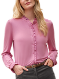 Pure Collection Trim Jersey Shirt, Pink