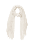 Pure Collection Ultra Fine Cashmere Scarf, Soft White
