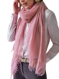Pure Collection Ultra Fine Cashmere Scarf, Soft Pink