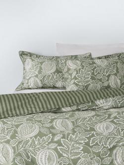 John Lewis x Sanderson Cantaloupe Duvet Cover Set, Green