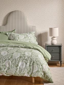 John Lewis x Sanderson Cantaloupe Duvet Cover Set - view 2, Green