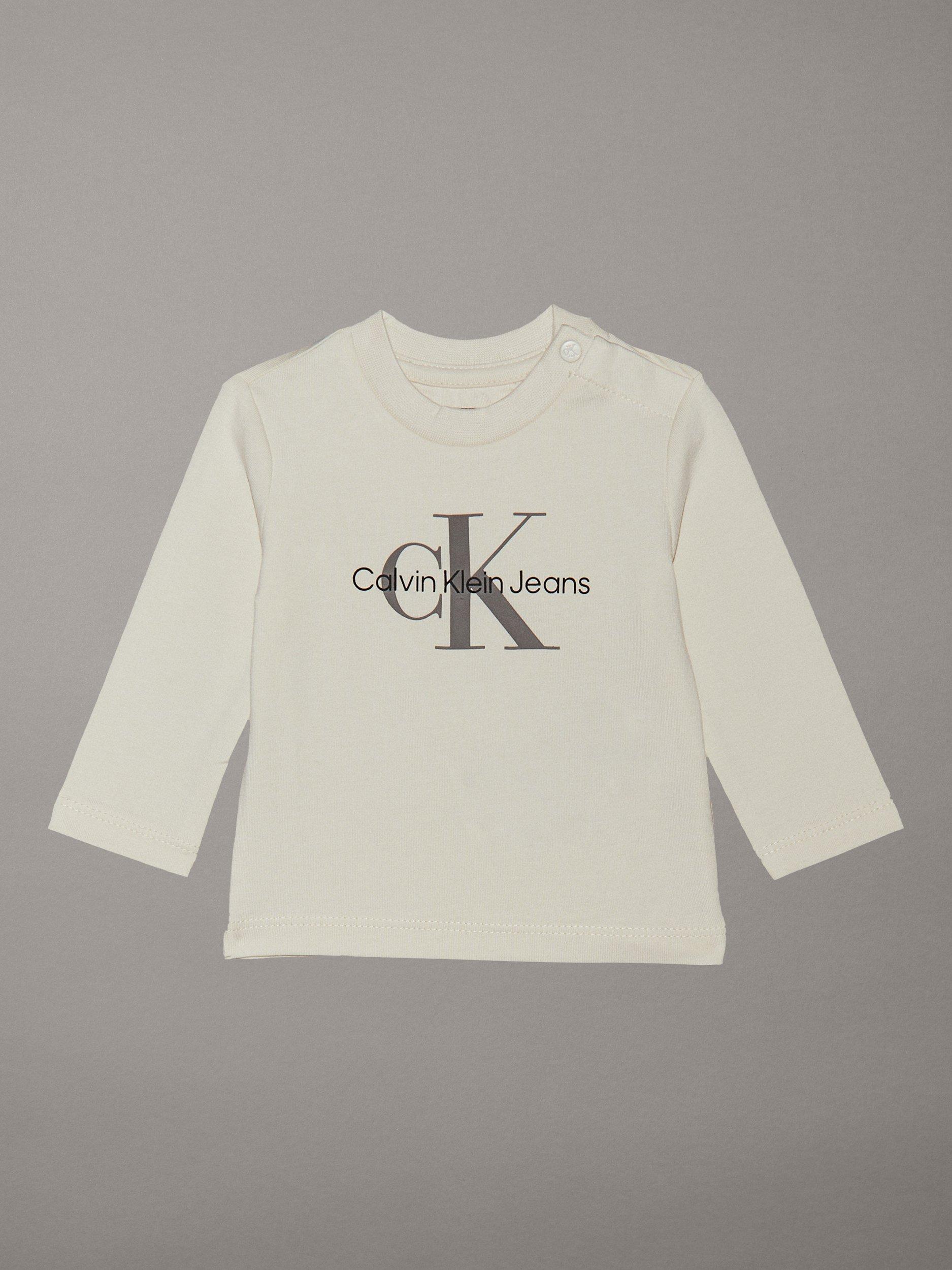 Calvin Klein Baby Calvin Klein Jeans Long Sleeved T-Shirt, Turtledove