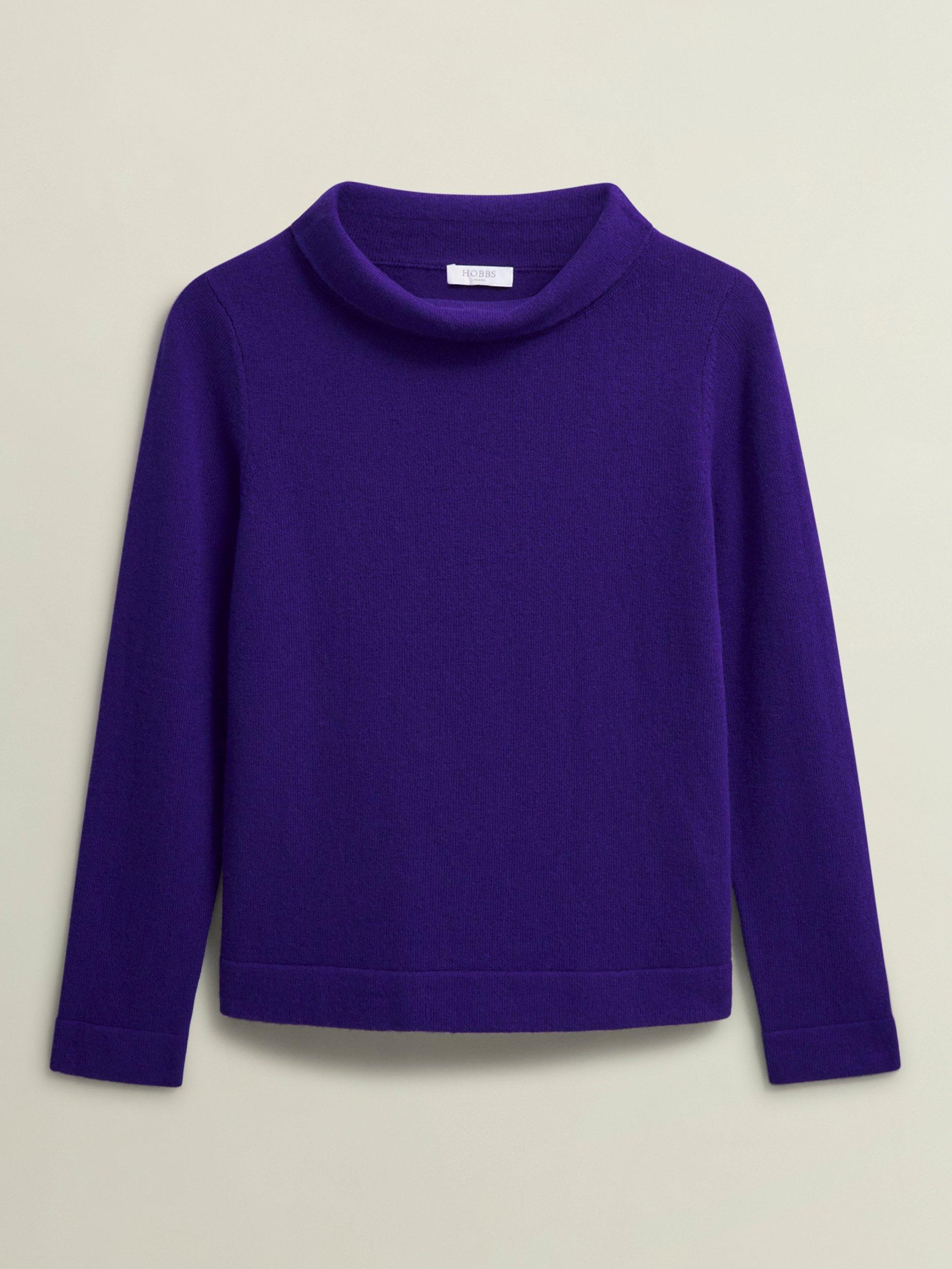 Hobbs Audrey Wool Cashmere Jumper Cobalt Blue