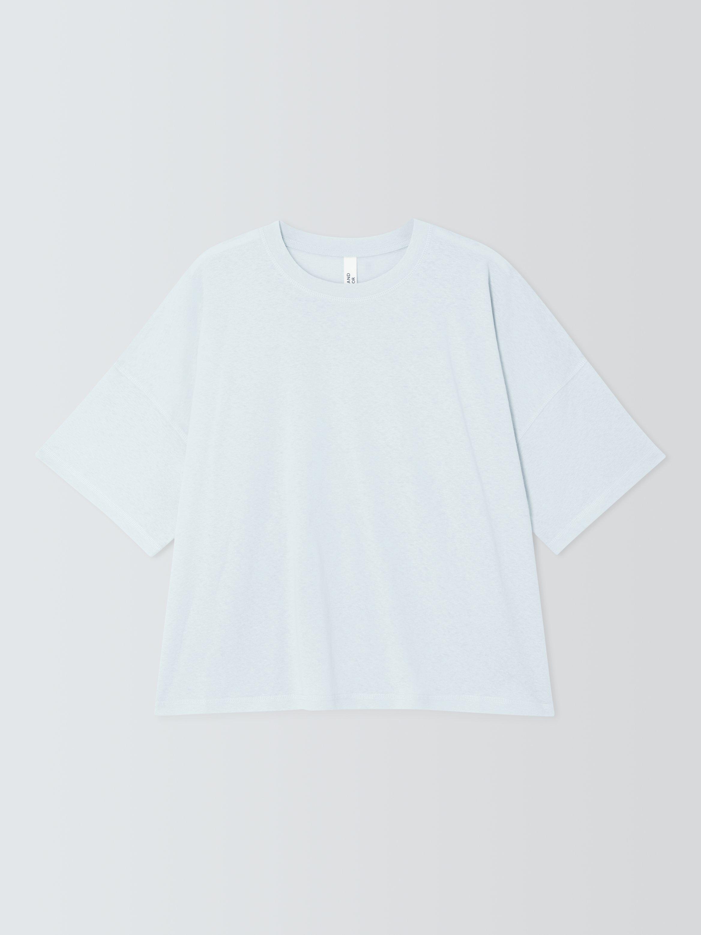 Product image 4 of 6, which shows AND/OR Lottie Boxy T-Shirt, Blue, 6