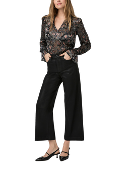 PAIGE Laurin Floral Velvet Top, Black/Multi - view 2, Black/Multi