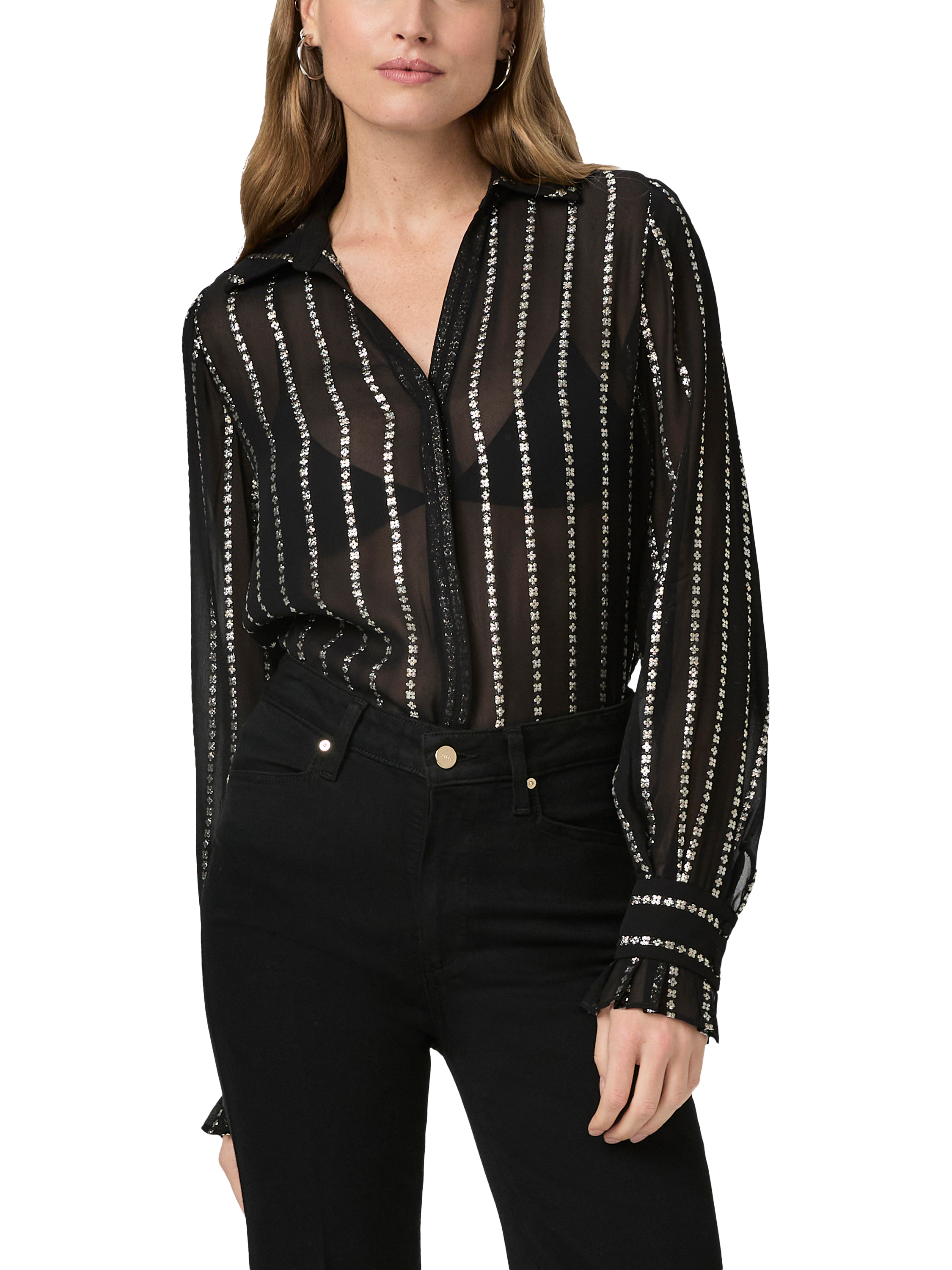PAIGE Sosa Blouse, Black
