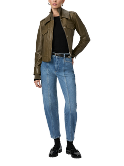 PAIGE Molina Leather Jacket, Spanish Moss, Spanish Moss
