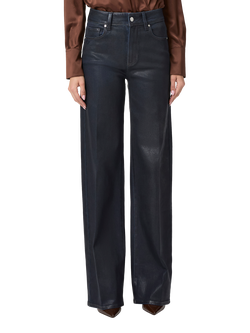 PAIGE Sasha High Rise Wide Leg Jeans, Glazed Indigo Coat - view 2, Glazed Indigo Coat