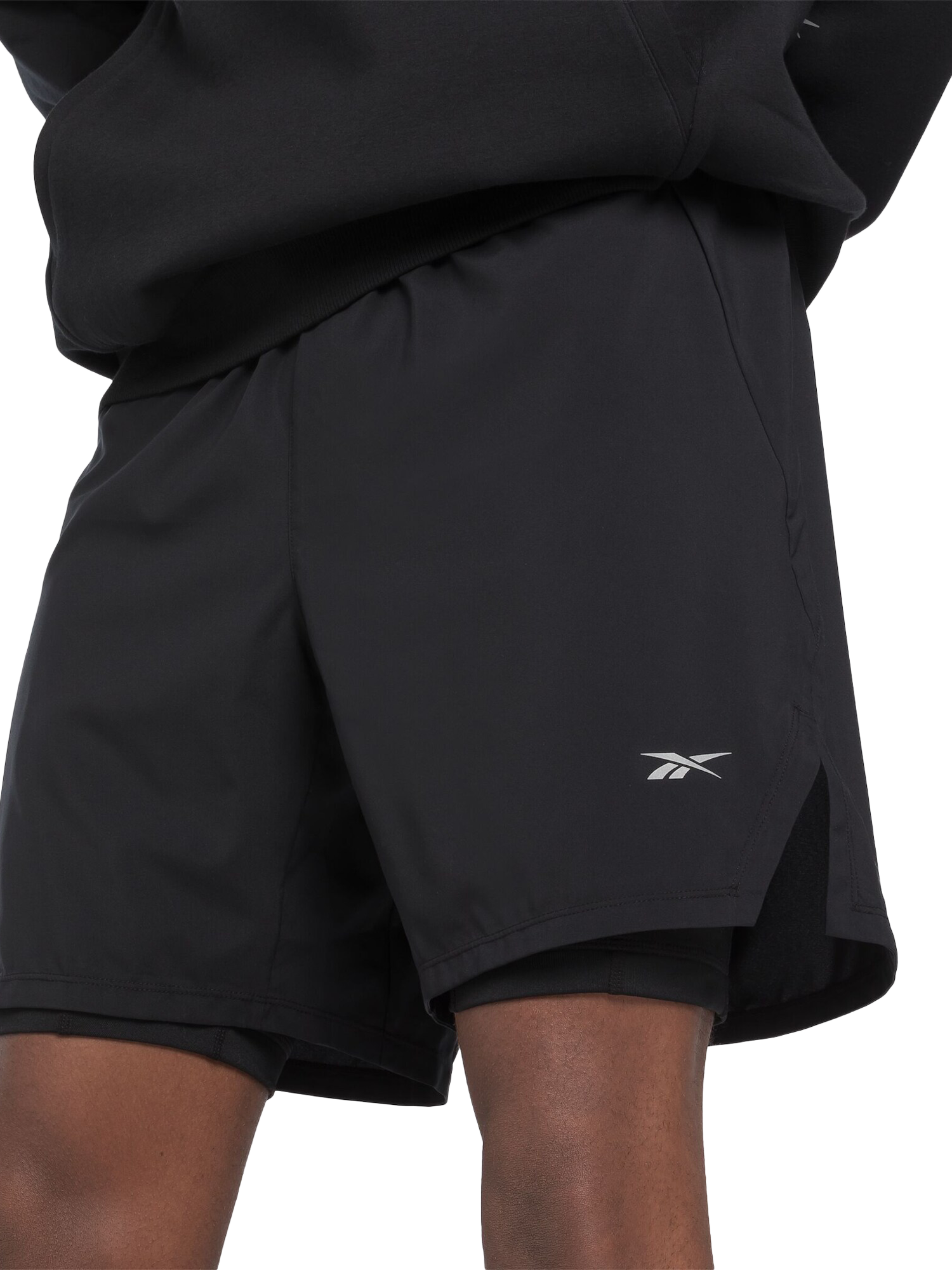 Reebok Men s Built in Support Running Shorts Black