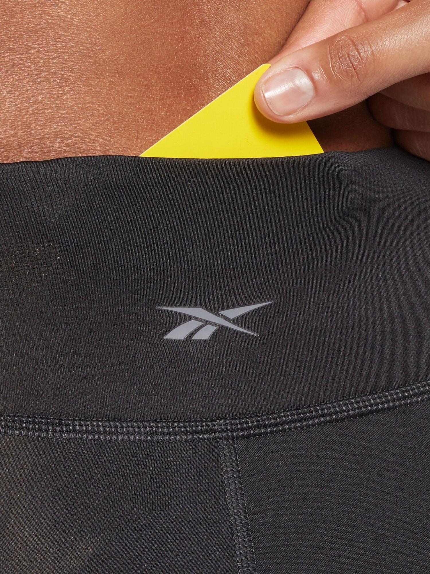 Product image 6 of 6, which shows Reebok Women's Speedwick Basic Sports Leggings, Nghblk, XS