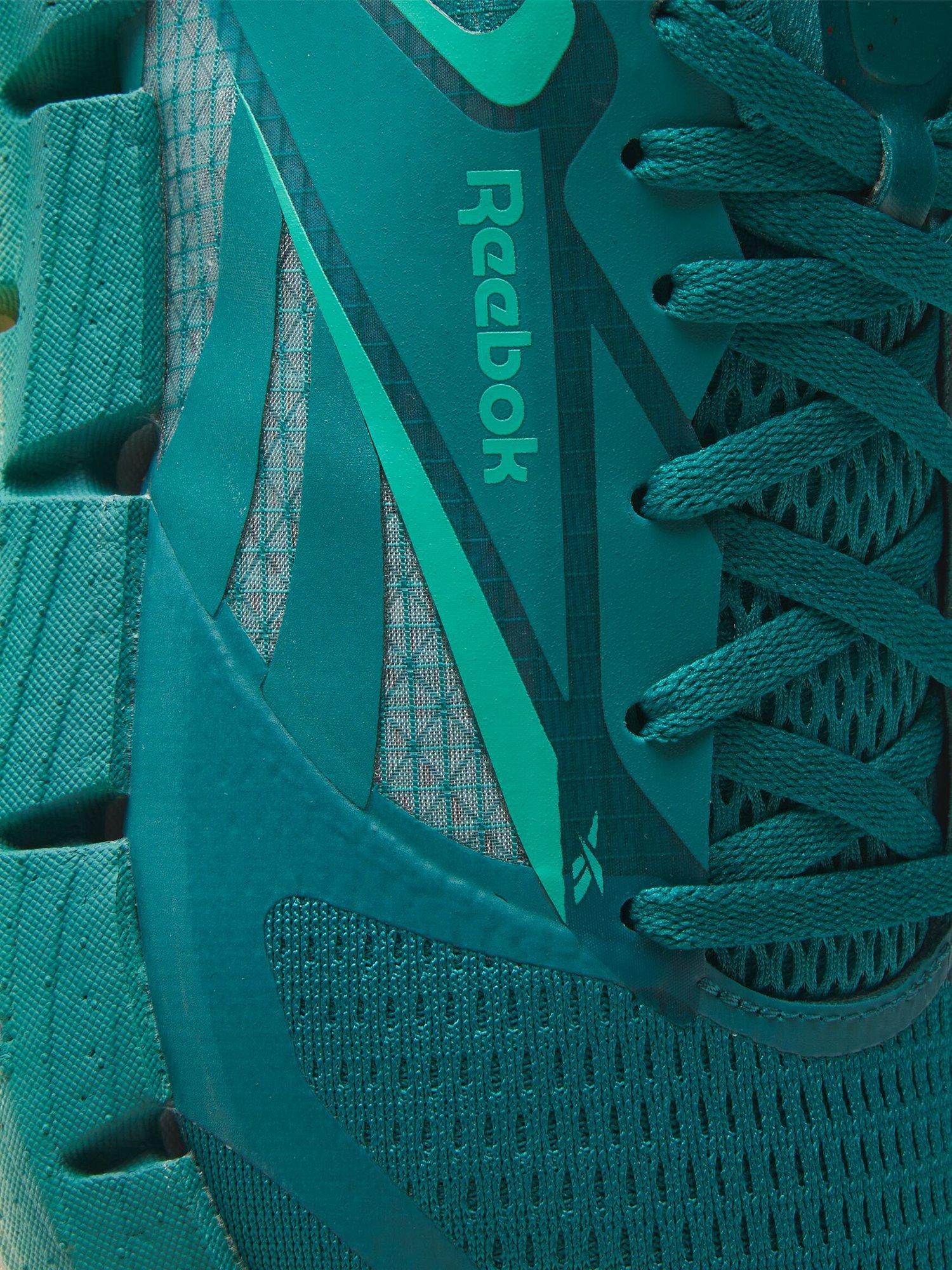 Reebok running shoes green clearance